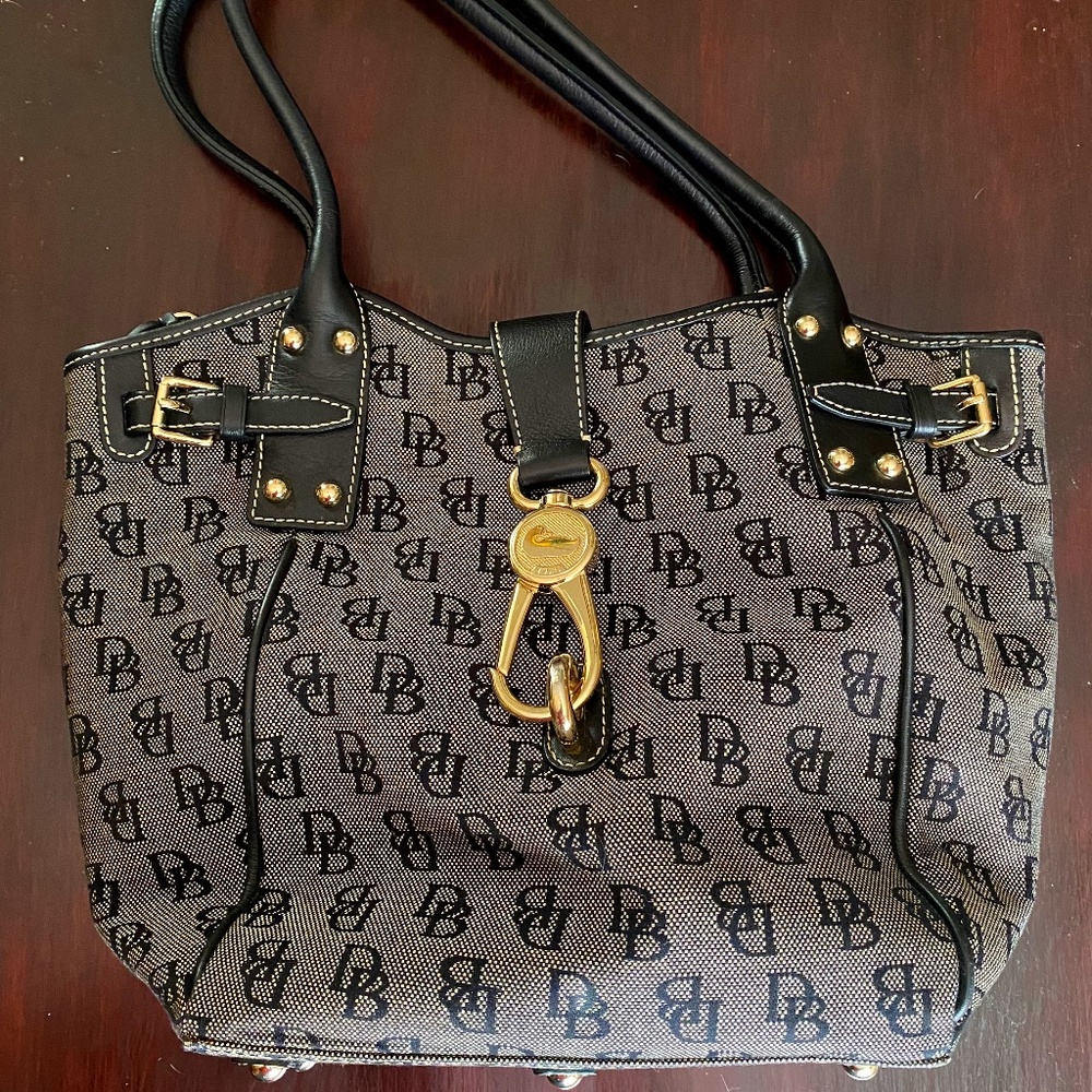 Rooney & Bourke Logo Lock Monogram Handbag